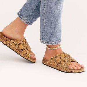 Free people sidelines footbed sandals